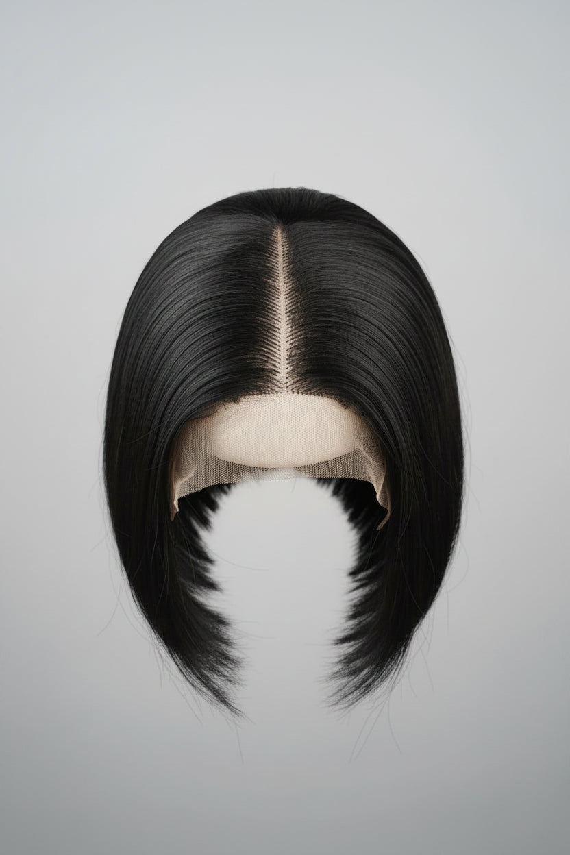 8" Vietnamese Bone Straight Bob Wig